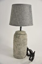 Cement Potten Serie - Lampvoet Aardewerk ''rond'' D11 H29cm Grijs