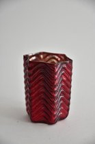 Sfeerlichten - Waxineglas Ster Groot 8x8x10cm Red