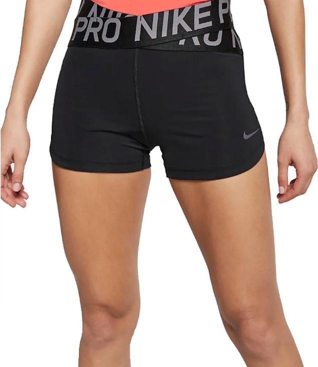 Herrie kwaliteit gaan beslissen Nike Pro Intertwist 2 3inch W Short BQ8320-010, Vrouwen, Zwart,  Sportbroeken maat: M EU | bol.com