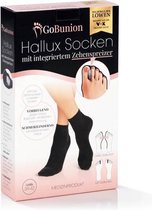 Hallux sokken met geïntegreerde teenspreider, maat 35-38, 1 paar, zwart