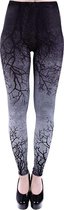 Restyle Legging -XL- Gray Branches Zwart/Grijs