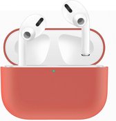 Case Cover Voor geschikt voor Apple Airpods Pro- Siliconen design-Oranje | Watchbands-shop.nl