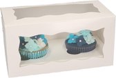 FunCakes Cupcake Doos 2 - Blanco pk/5