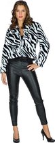 Rubie's Nepbontjas Dames Zebra Zwart/wit Maat 36