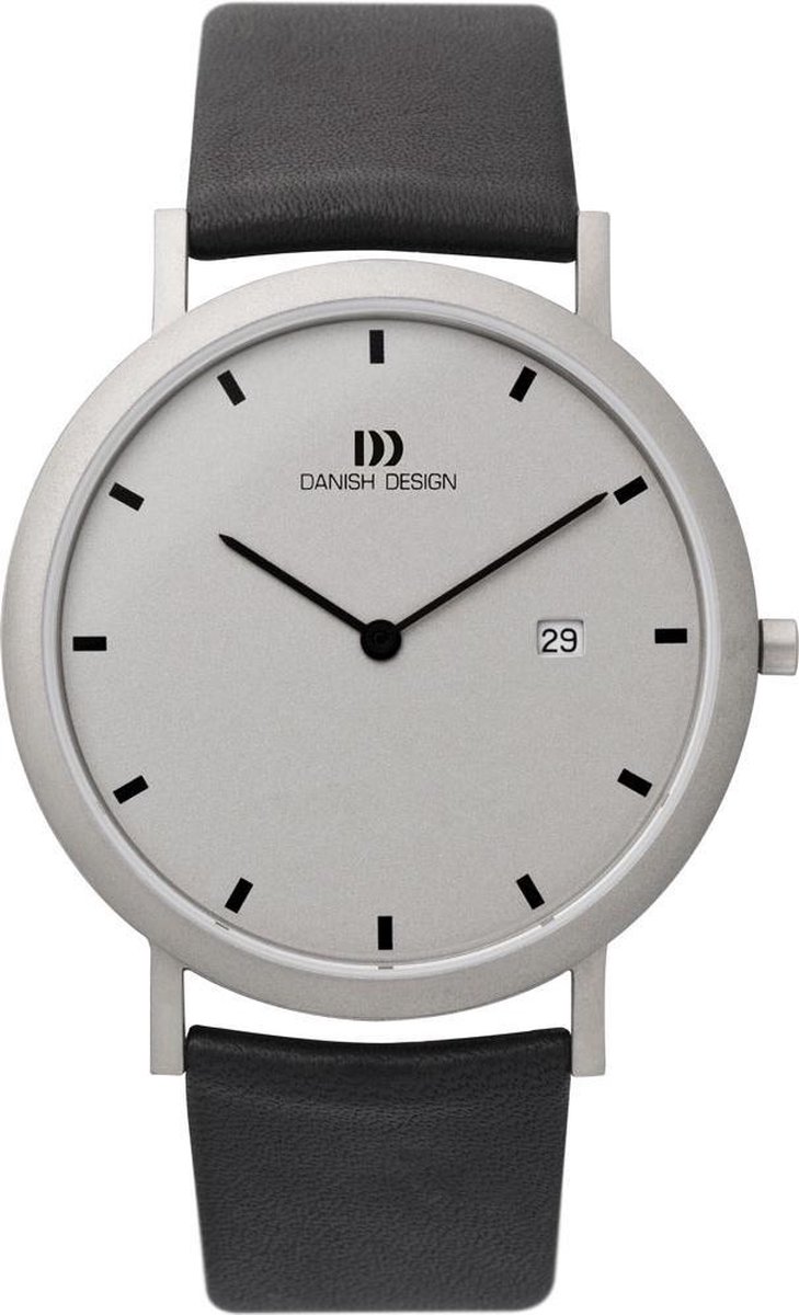 Danish Design Elbe Horloge - Danish Design heren horloge - Zilver - diameter 39 mm - Titanium