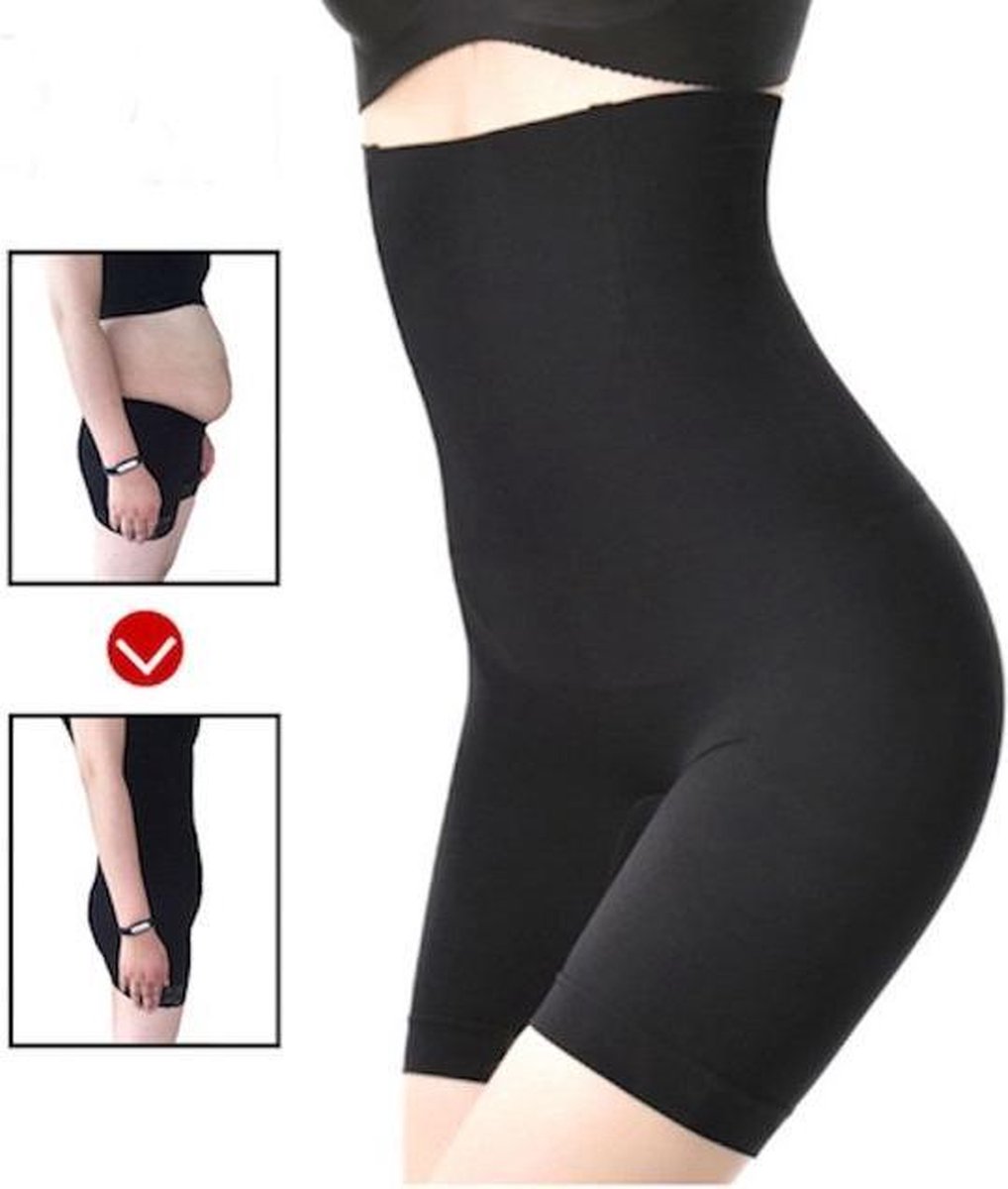 Shapewear voor billen, buik en dijen - corrigerend ondergoed high waist - zwart - maat XL/XXL