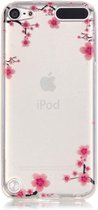 GadgetBay Doorzichtig Bloesem iPod Touch 5 6 7 TPU hoesje - Roze