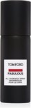 Zwarte flacon met witte opdruk: TOM FORD FABULOUS ALL OVER BODY SPRAY VAPORISATEUR POUR LE CORPS.