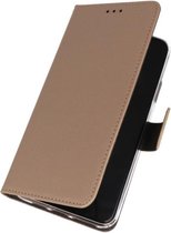 Booktype Telefoonhoesjes - Bookcase Hoesje - Wallet Case -  Geschikt voor Nokia 6.2 - Goud