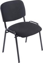 CLP XL Ken Bezoekersstoel - Stof zwart