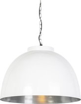 QAZQA hoodi - Industriele Hanglamp - 1 lichts - Ø 600 mm - Wit - Industrieel - Woonkamer | Slaapkamer | Keuken