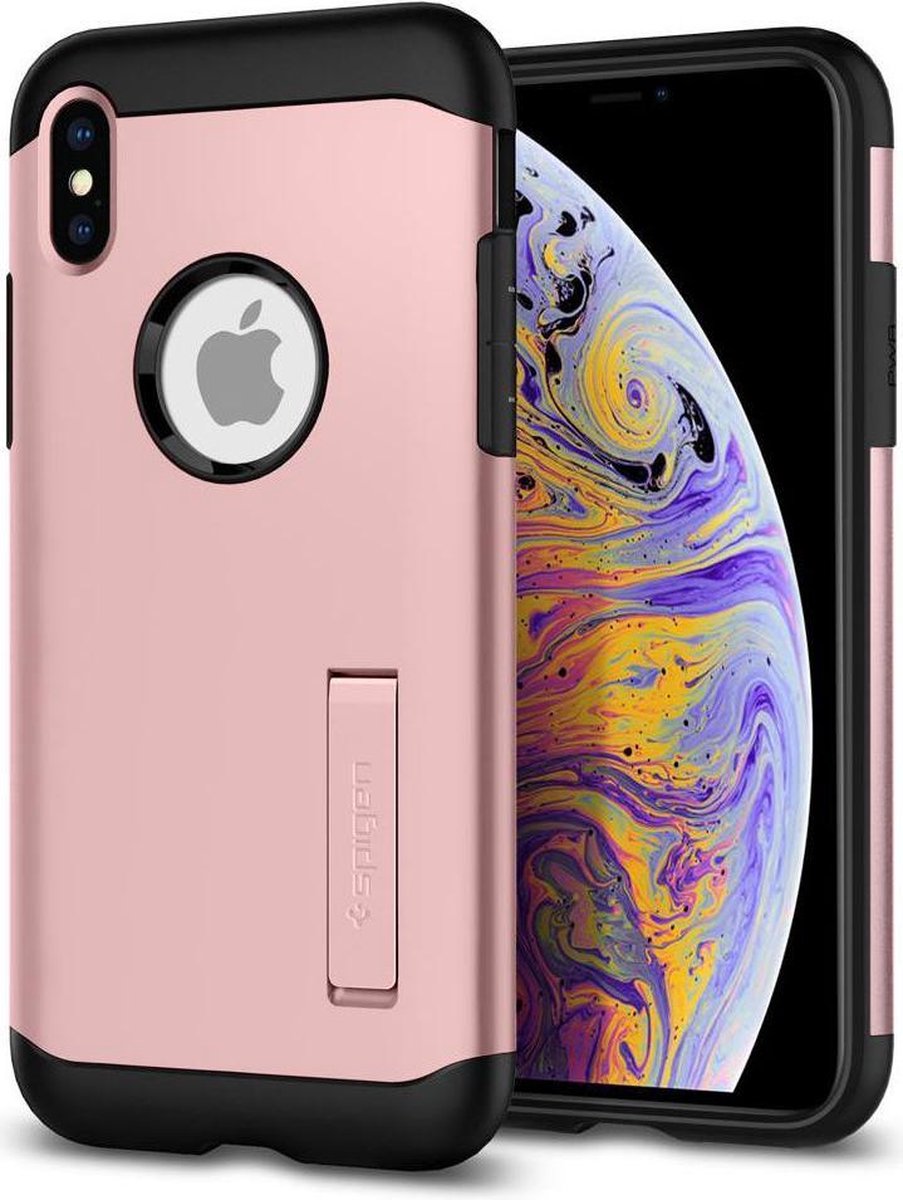 Spigen Slim Armor Hoesje Apple iPhone XS Max Rose Gold