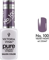 VICTORIA VYNN™ Gel Nagellak - Gel Polish - Pure Creamy Hybrid  - 8 ml - Velvet Night  - 100