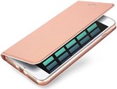 Dux Ducis Cover booklet case hoesje met flap leren hoes iPhone 7 Plus 8 Plus - Rose Gold