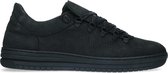 Manfield - Heren - Zwarte sneakers van nubuck - Maat 43