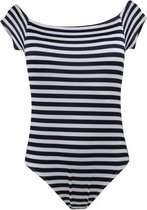 Lentiggini Fancy Stripe Marine Blauw/Wit - Badpak Maat: 42