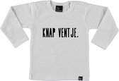 Knap ventje longsleeve shirt 92 Wit/Zwart