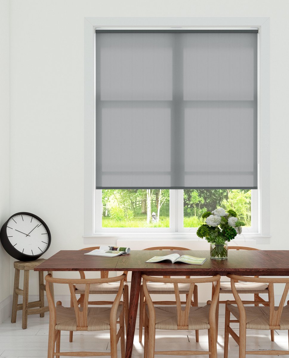 Decosol Rolgordijn Lichtdoorlatend - Antraciet (5777) - 180 x 190 cm