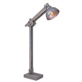 Light & Living Vloerlamp  EDWARD 84x16x125 cm  -  hout grijs en oud zilver