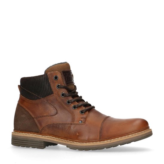 Sacha Heren Cognac leren veterboots Maat 43 Sacha Heren Cognac leren veterboots Maat 43