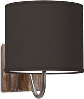Home Sweet Home wandlamp Bling - wandlamp Drift inclusief lampenkap - lampenkap 20/20/17cm - geschikt voor E27 LED lamp - zwart