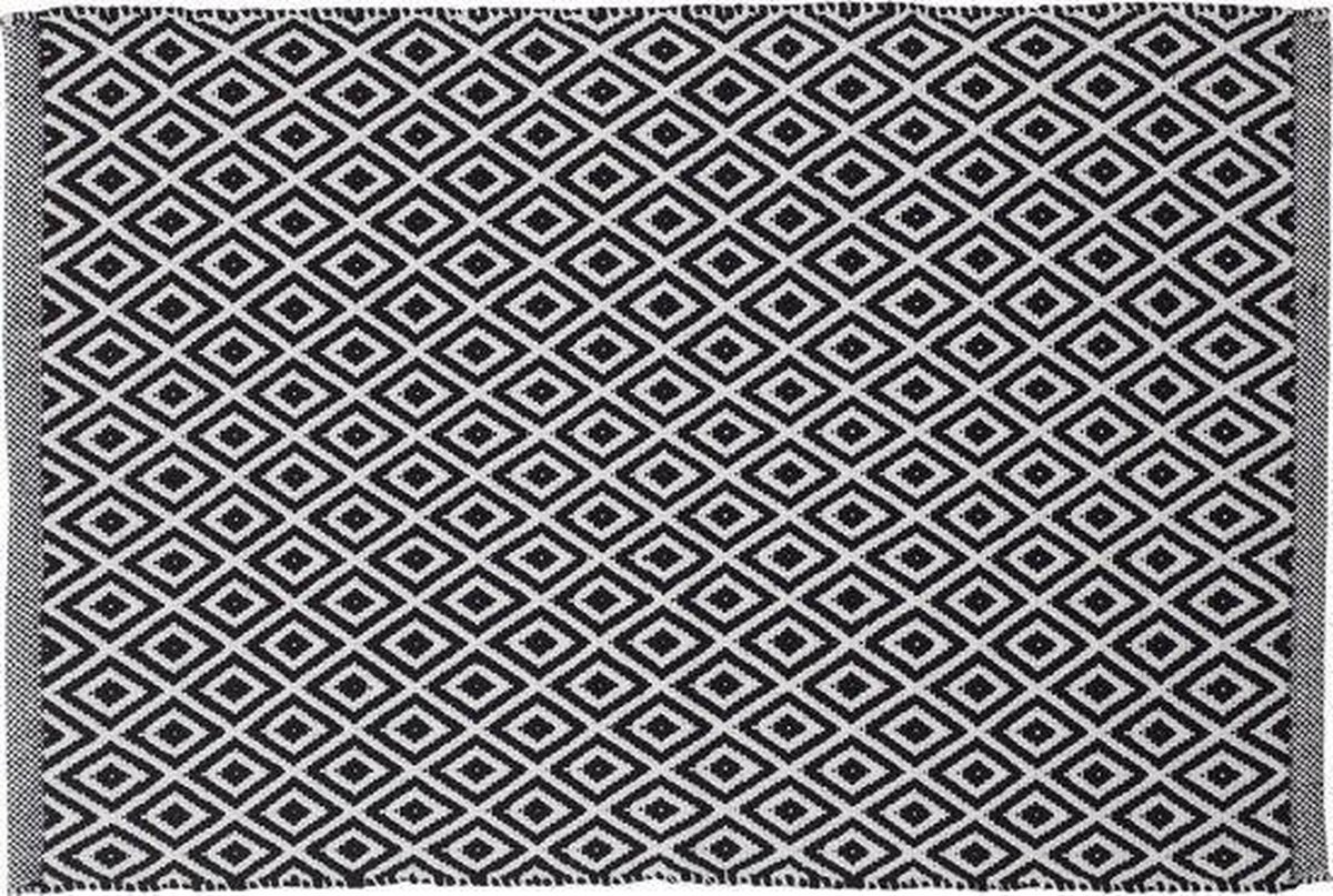 Sealskin Trellis Badmat - 60x90 cm - Zwart
