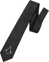 Assassin's Creed Crest Logo Stropdas Necktie Zwart / Grijs - Officiële Merchandise