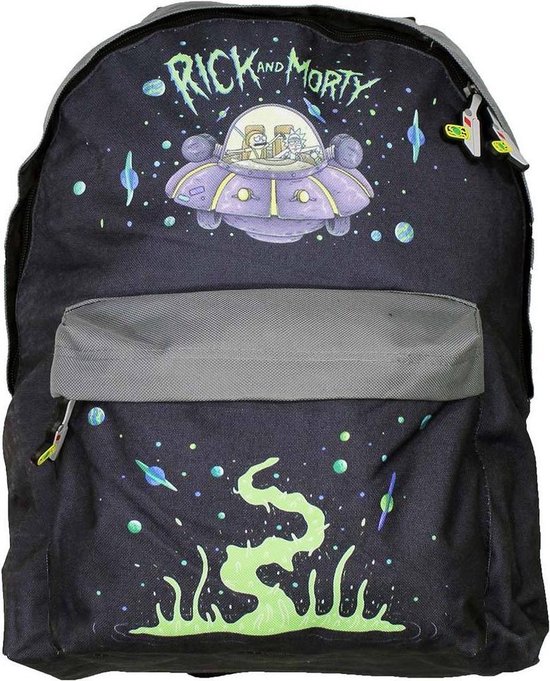 Rick and Morty Outer Space Ship Rugtas Multicolor