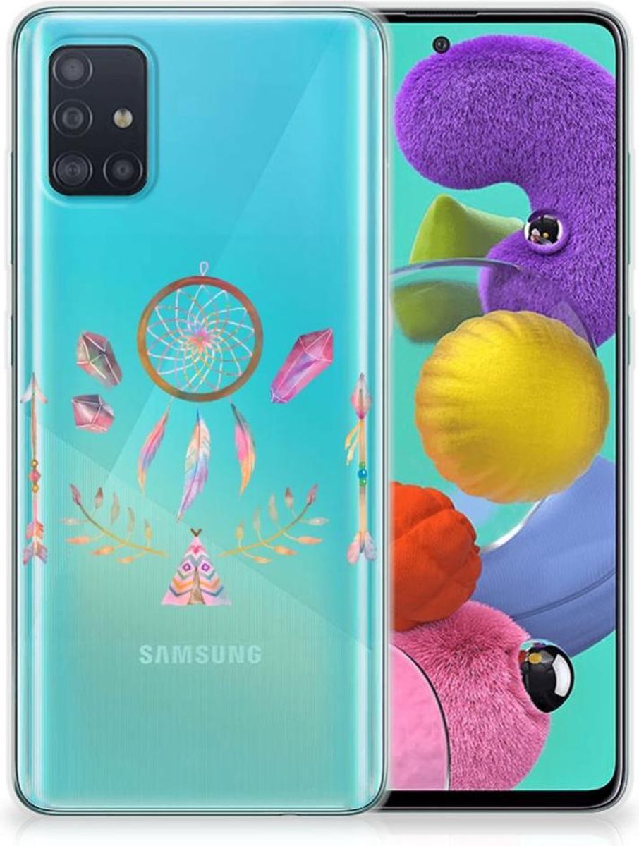 Samsung Galaxy A51 Telefoonhoesje met Naam Boho Dreamcatcher