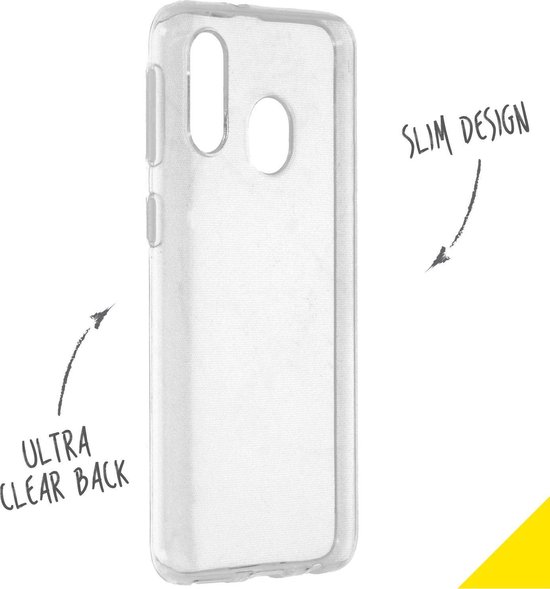 Accezz Hoesje Geschikt voor Samsung Galaxy A40 Hoesje Siliconen - Accezz Clear Backcover - Transparant - Accezz