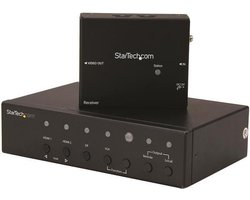 StarTech Multi-Input HDBaseT extender met switch - DP, VGA, HDMI over CAT5/CAT6 - tot 4K