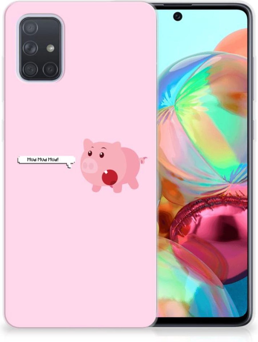 Samsung Galaxy A71 Telefoonhoesje met Naam Pig Mud
