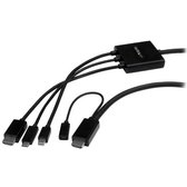 StarTech.com USB-C, HDMI of Mini DisplayPort naar HDMI converter kabel 2 m adapterkabel video kabel adapter