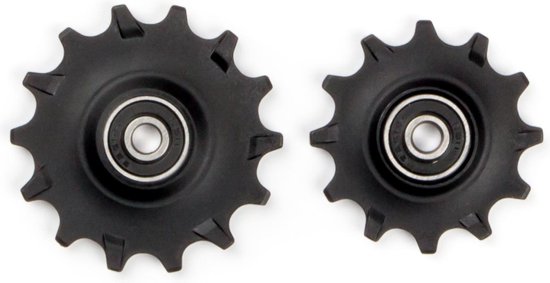 Elvedes Derailleurwieltjes 12/14 Tanden 11/12v Zwart 2 Stuks - Elvedes