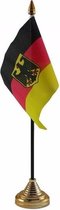 Duitsland met adelaar tafelvlaggetje 10 x 15 cm met standaard