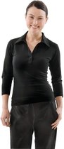 Uniform Works dames T-shirt met V-hals zwart