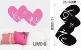 3D Sticker Decoratie Bijbelvers Liefde Is Patint Soort Citaat Muur Art Sticker Decal DIY Woondecoratie Decor Muurschildering Verwijderbare Room Sticker - LOVE8 / Small