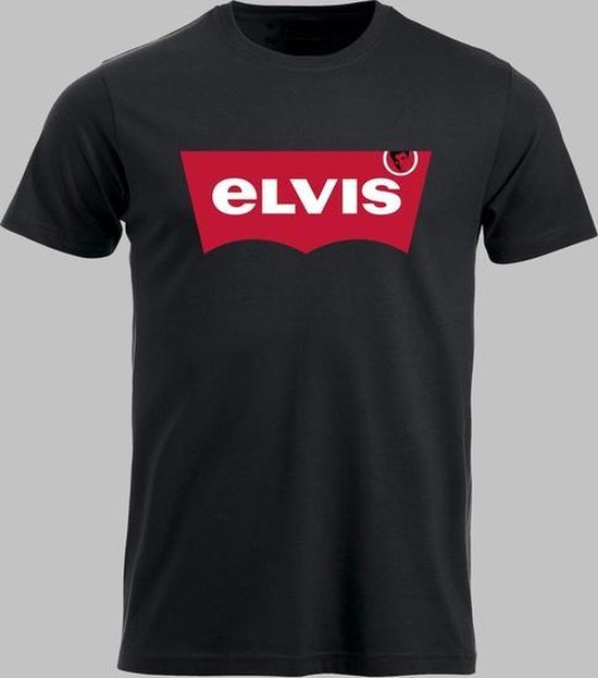 T-shirt M Elvis naar Levi's - Zwart - M - XL Sportshirt | bol