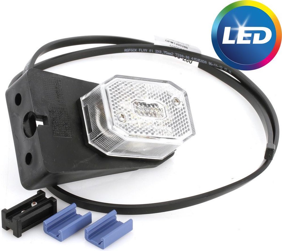 Flexipoint LED 50 cm DC-kabel op houder