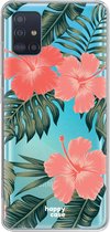 HappyCase Samsung Galaxy A51 Hoesje Flexibel TPU Tropic Vibe Print