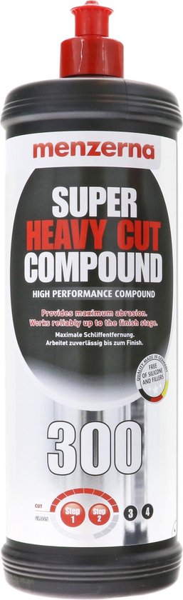 Menzerna Super Heavy Cut 300 – Pâte De Polissage Haute Performance Pour Éliminer Rayures Et Traces De Ponçage