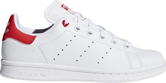 Tact Ongelijkheid 945 Adidas Stan Smith J Wit / Rood - Kinder Sneaker - G27631 - Maat 35 1/2 |  bol.com