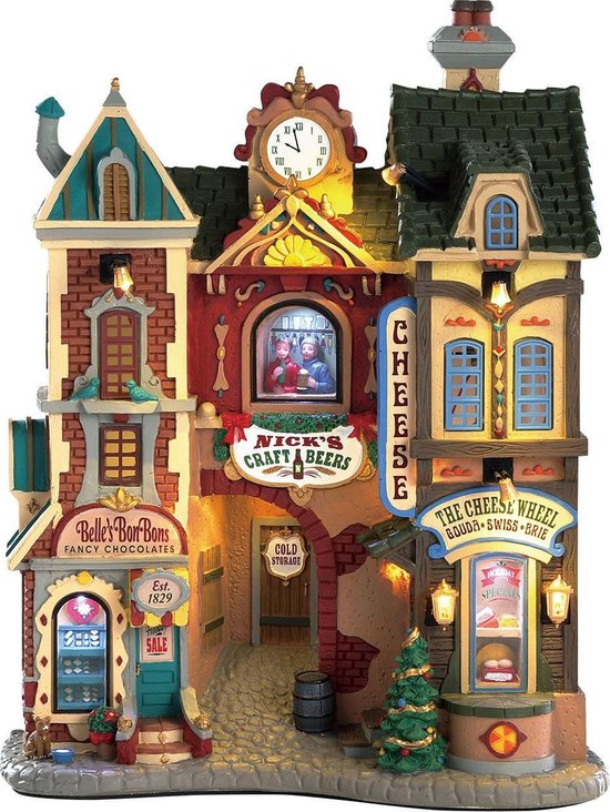 Lemax - Ye Olde Cobblestone Road -  B/o (4.5v) - Kersthuisjes & Kerstdorpen