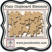 Jenni Bowlin mini chipboard pieces houses