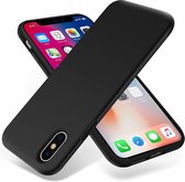 Silicone case geschikt voor Apple iPhone Xs Max - zwart