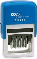 Colop Printer S226 Blauw/rood | Cijferbandstempel bestellen | Stempel met draaibare cijfers | Bestel nu!