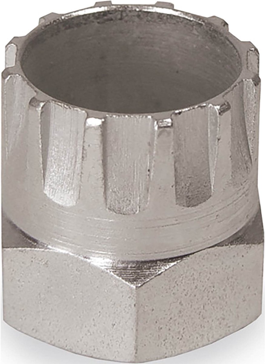 Cyclus Pionafnemer 6-kant - Shimano Hyperglide - Staal - 24mm - Zilver - 12 Notches
