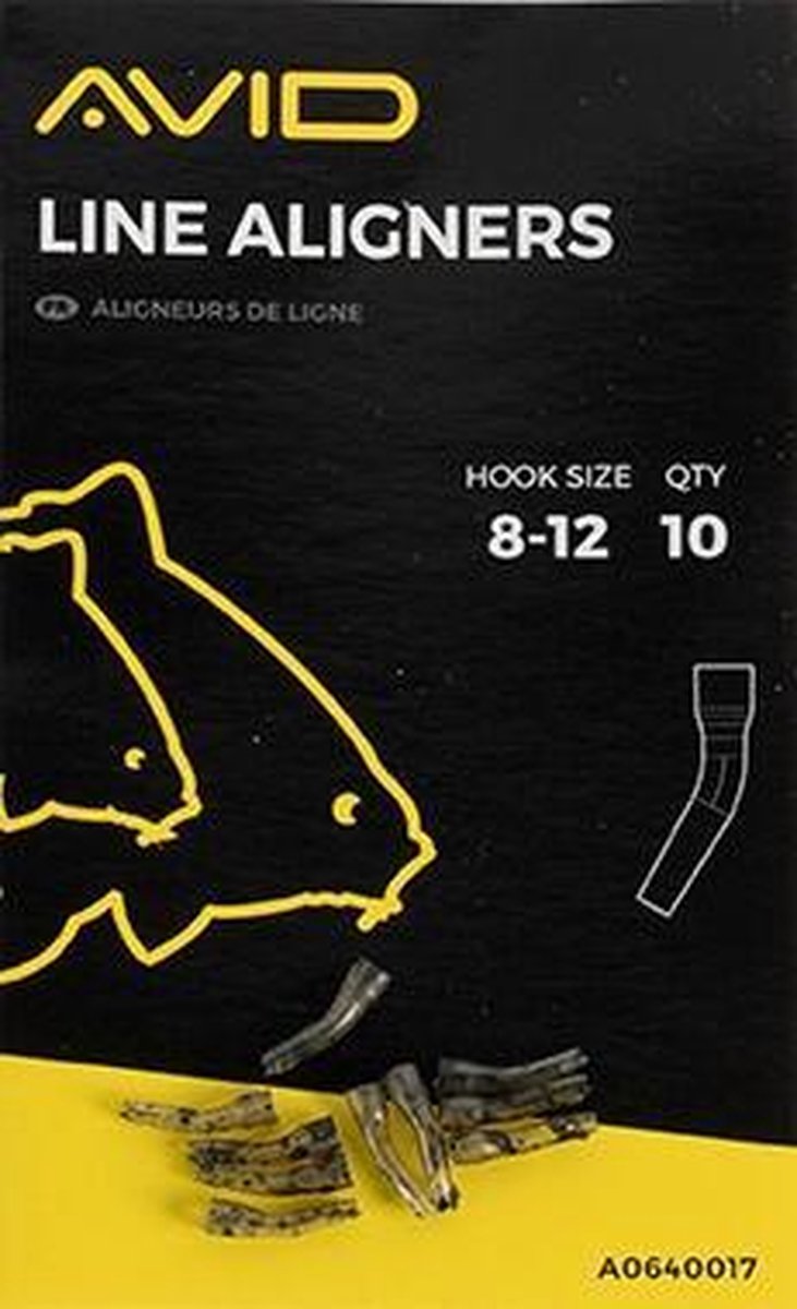 Avid Carp Avid Terminal Tackle Line Aligners (10 pcs) Hooksize 8-12