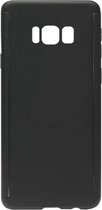 ADEL Kunststof Back Cover Hardcase hoesje met Screenprotector Geschikt voor Samsung Galaxy S8 Plus - Zwart