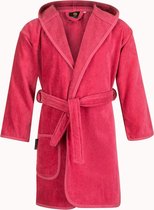 Kinderbadjas roze - capuchon badjas kind - 100% katoenen badjas kind - badjas kinderen - badjas meisjes - Badrock - 10/12 jaar